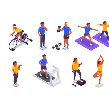 Exercise Training Illustrations Templates 203722