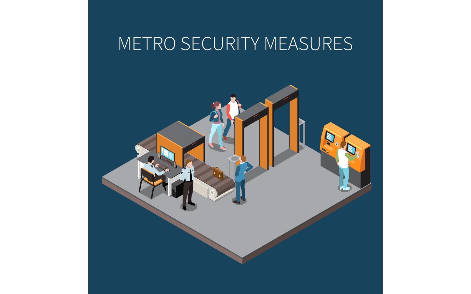 Subway Underground Metro Isometric 2 Vector Illustration Concept