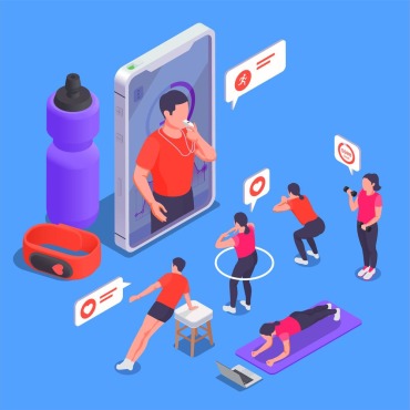 Exercise Training Illustrations Templates 203798