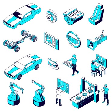 Equipment Service Illustrations Templates 203805