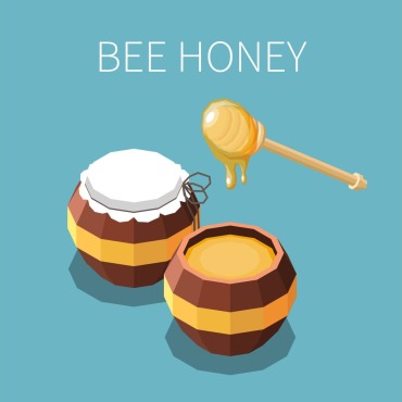 Honey Bee Illustrations Templates 203874