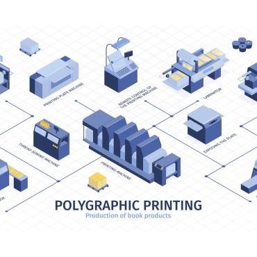 Polygraphy Printer Illustrations Templates 203982