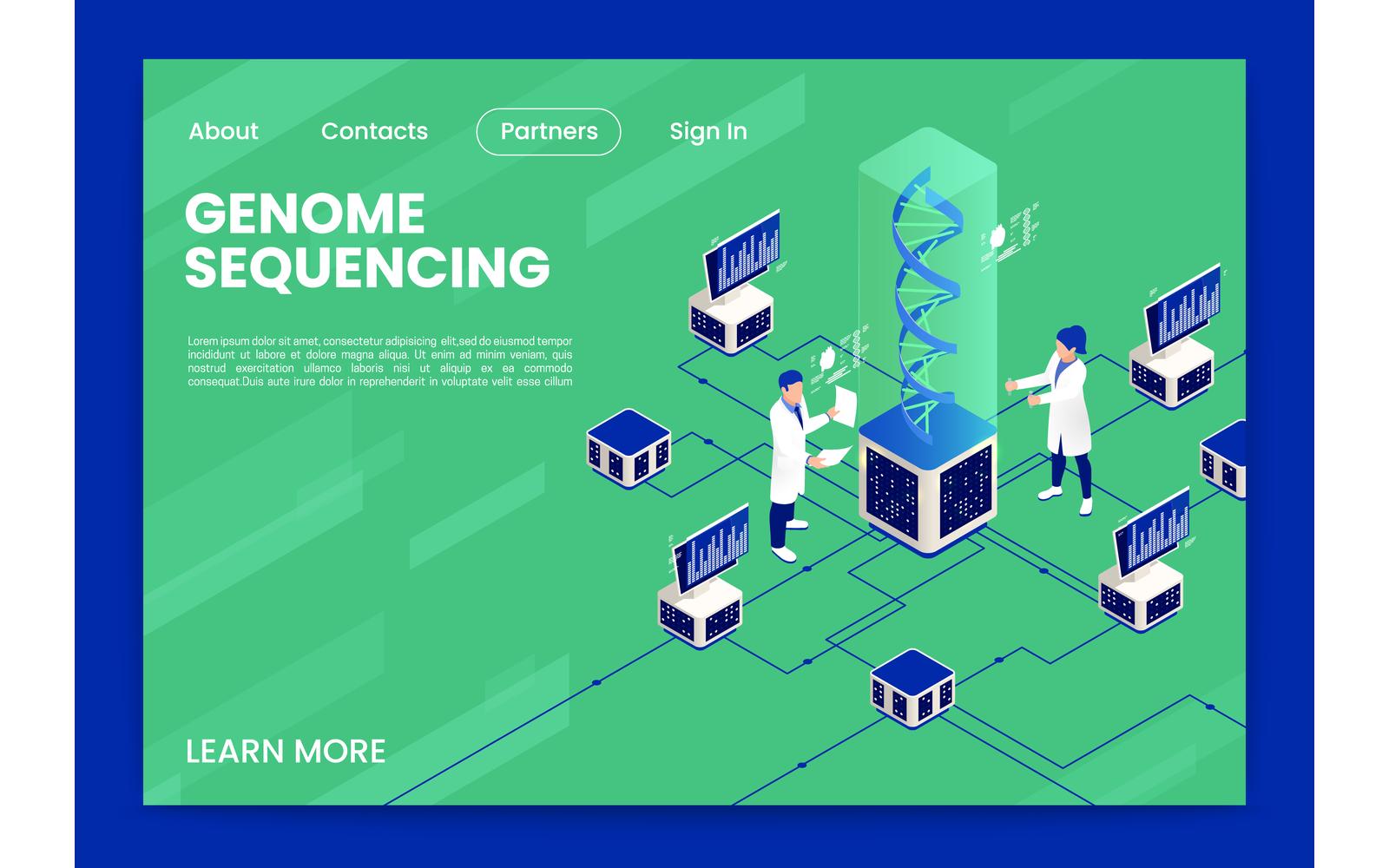 Genetic Engineering Isometric 3 Vector Illustration Concept