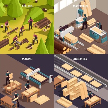 Production Technology Illustrations Templates 204086