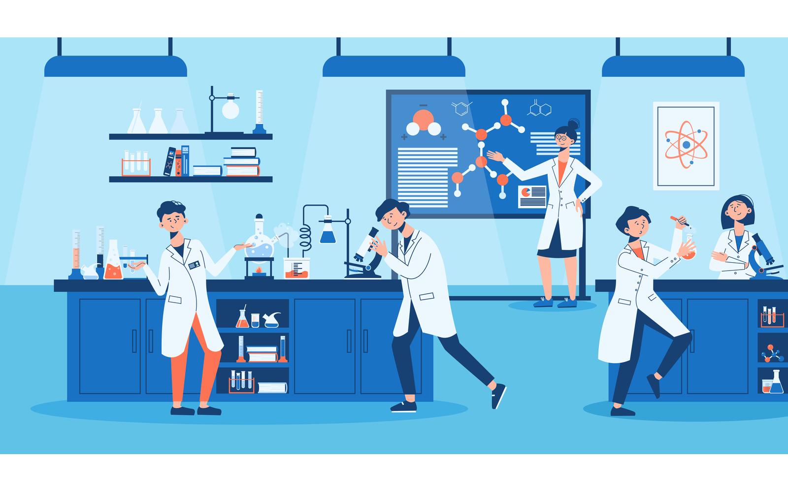 Laboratory Illustration Vector Illustration Concept