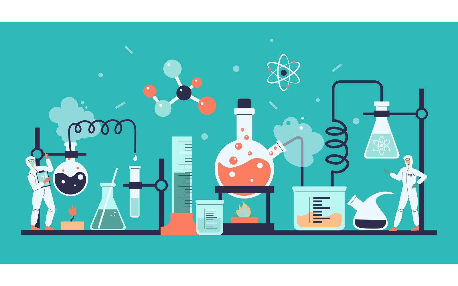 Science Laboratory Illusration Vector Illustration Concept