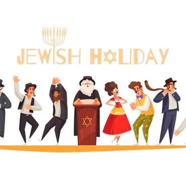 Holiday Hanukkah Illustrations Templates 204264