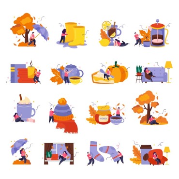 Icons Set Illustrations Templates 204279