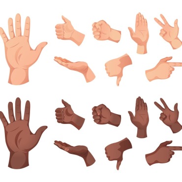 Palm Body Illustrations Templates 204289