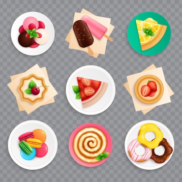 Food Party Illustrations Templates 204294