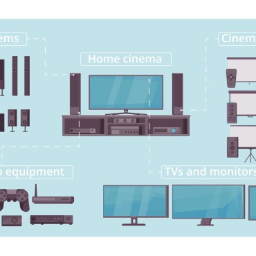 Entertainment Equipment Illustrations Templates 204339