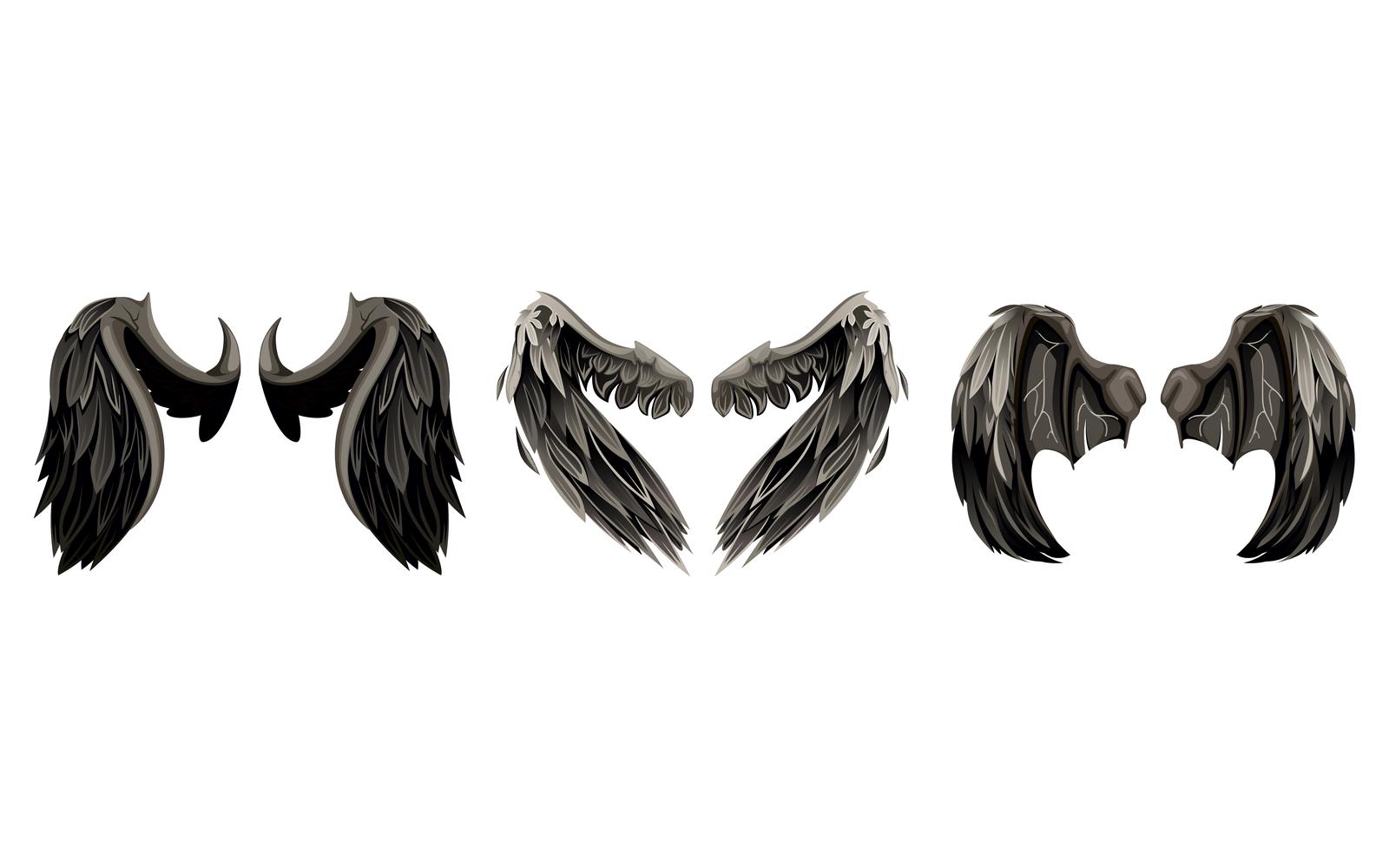 Mythical Dragon Wings Vector Illustration Concept