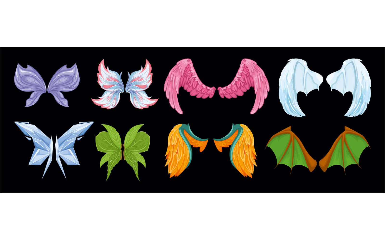 Mythical Wings Vector Illustration Concept