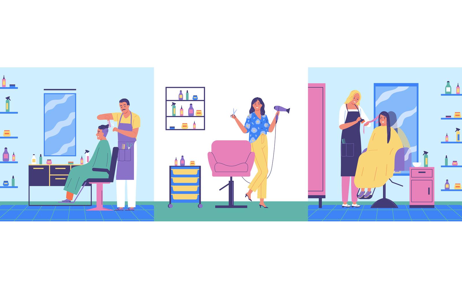 Barbershop Design Concept Vector Illustration Concept