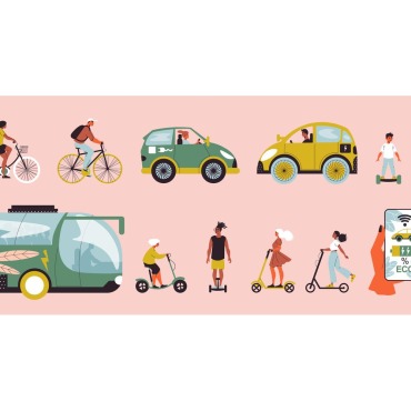 Transport Bicyclist Illustrations Templates 204509