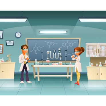 Cartoon Science Illustrations Templates 204583