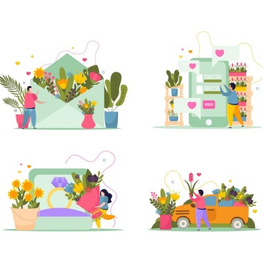 Set Collection Illustrations Templates 204588