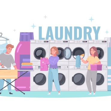 Laundry Dry Illustrations Templates 204603