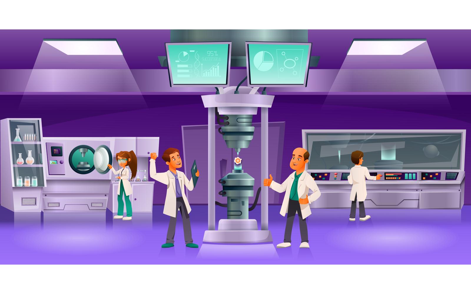 Scientists Cartoon 6 Vector Illustration Concept