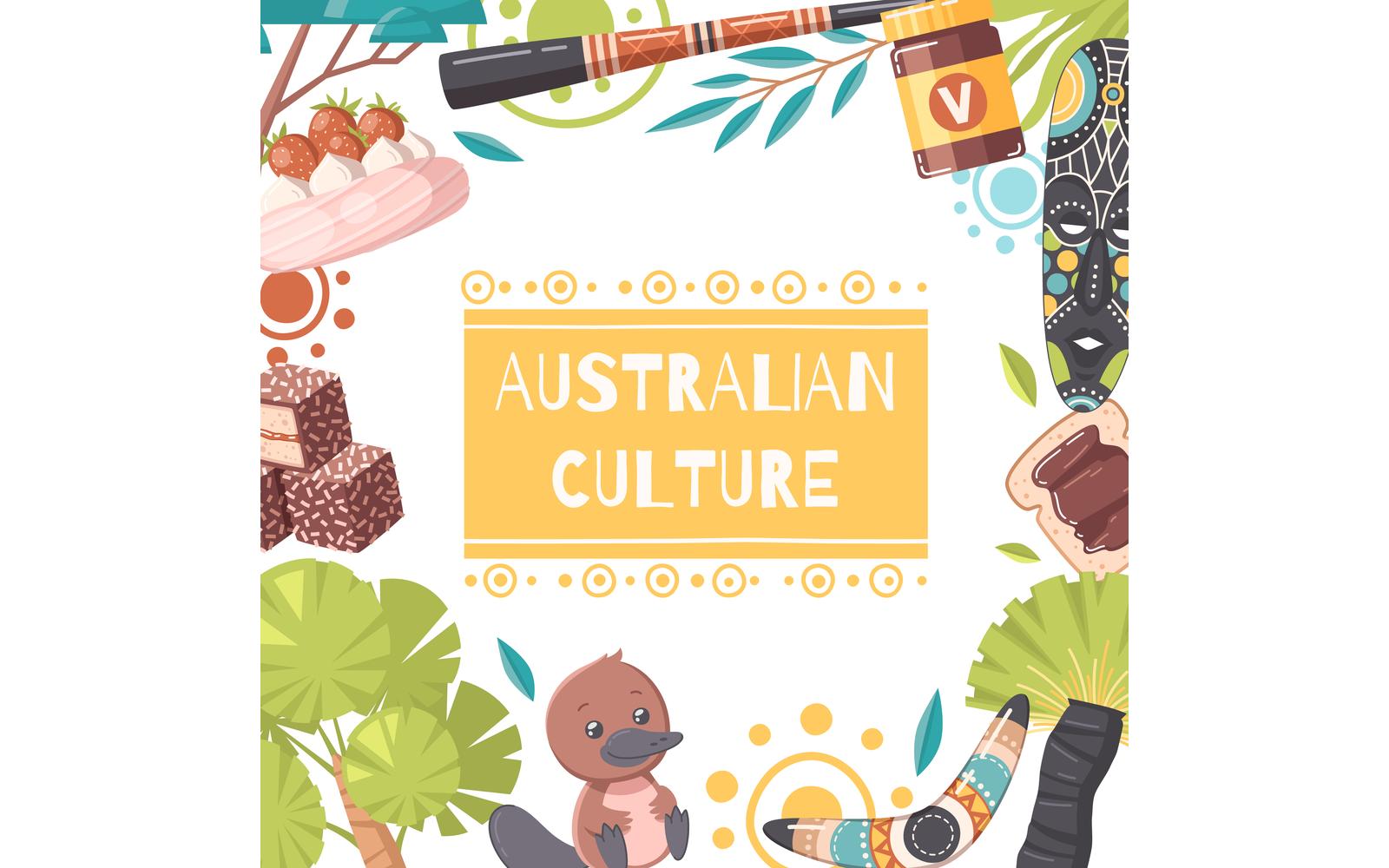 Australia Cartoon 5 Vector Illustration Concept