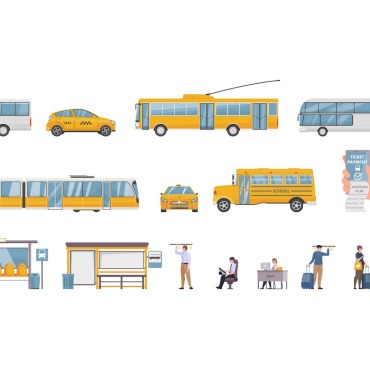 Bus Tram Illustrations Templates 204679
