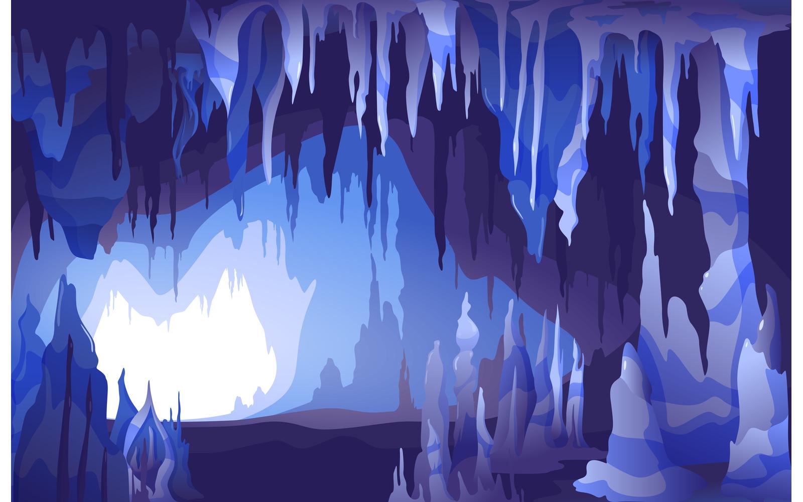 Stalactites Stalagmites Cave Vector Illustration Concept