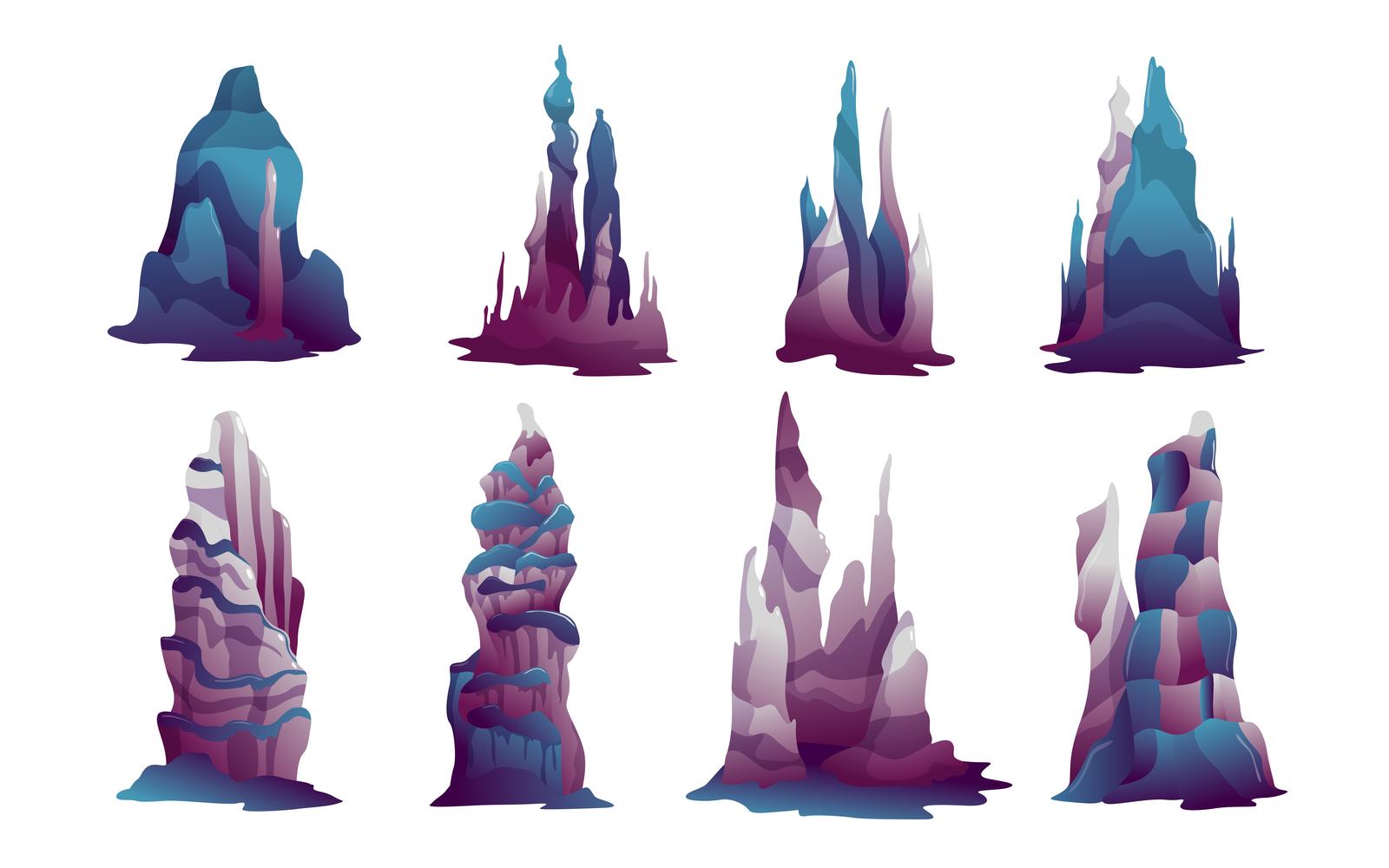 Stalagmites Vector Illustration Concept