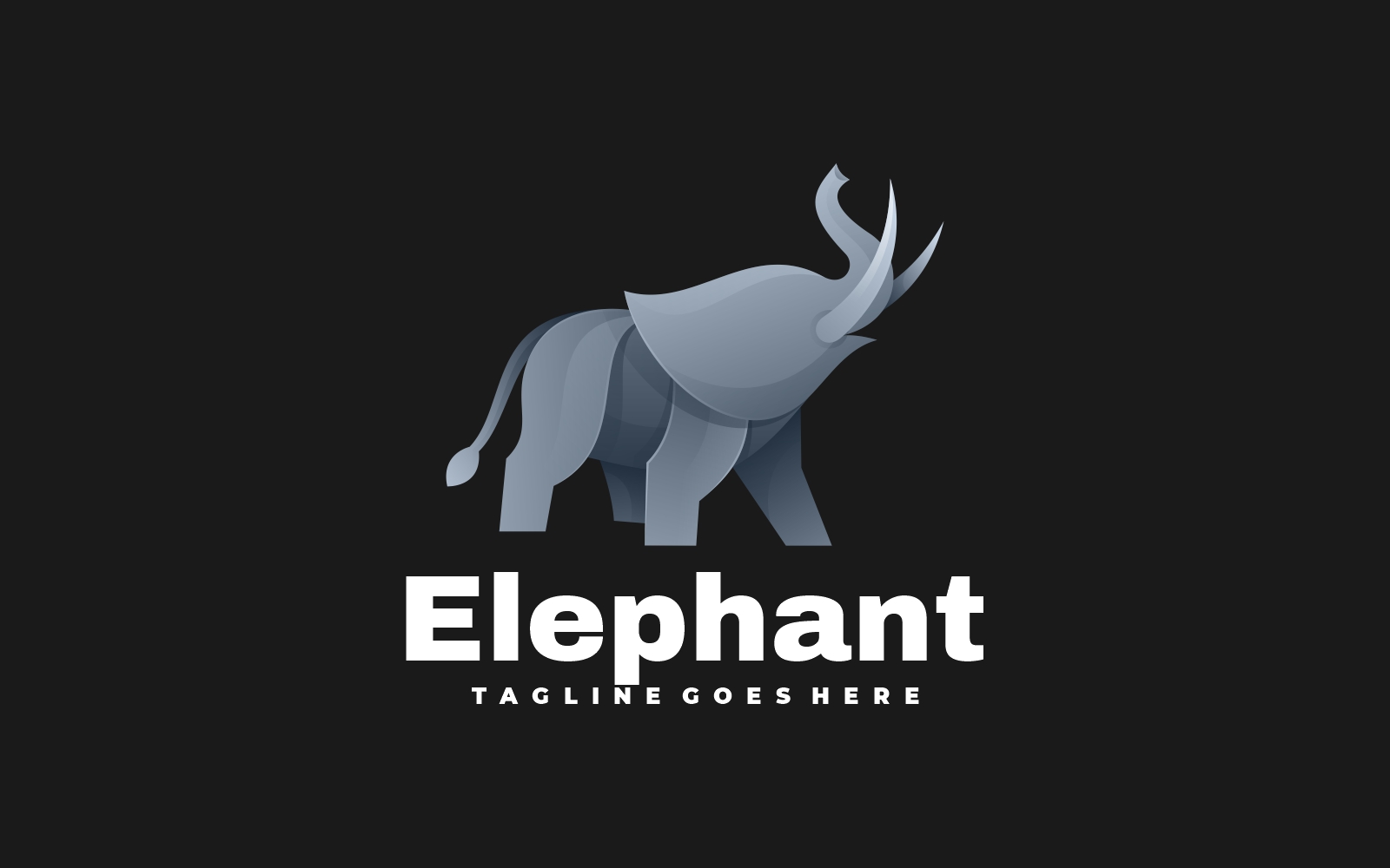 Elephant Gradient Logo Designs