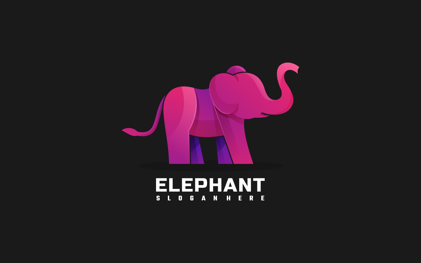Elephant Gradient Logo Template's