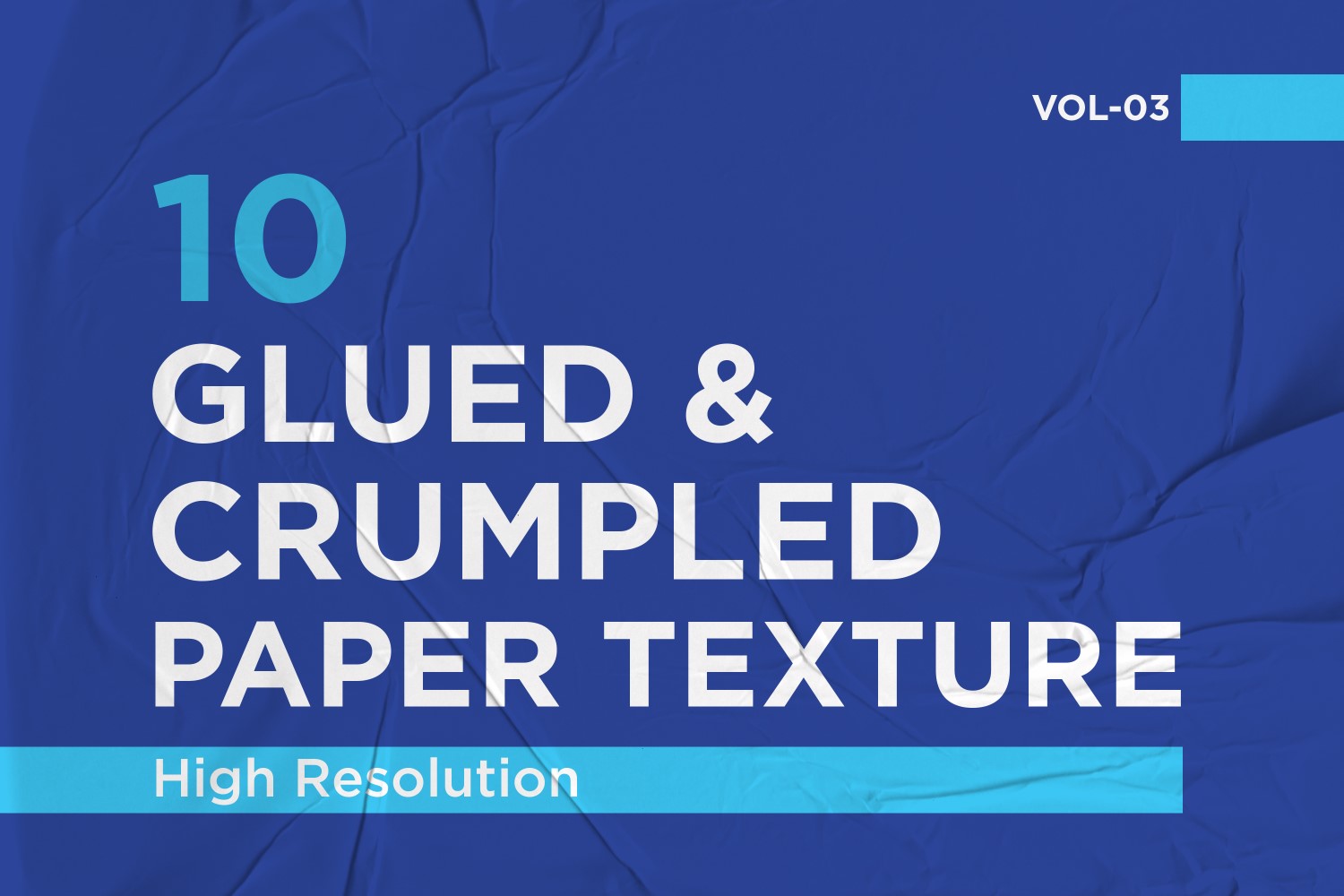 Glued, Wrinkled and Crumpled Paper Texture Vol 3