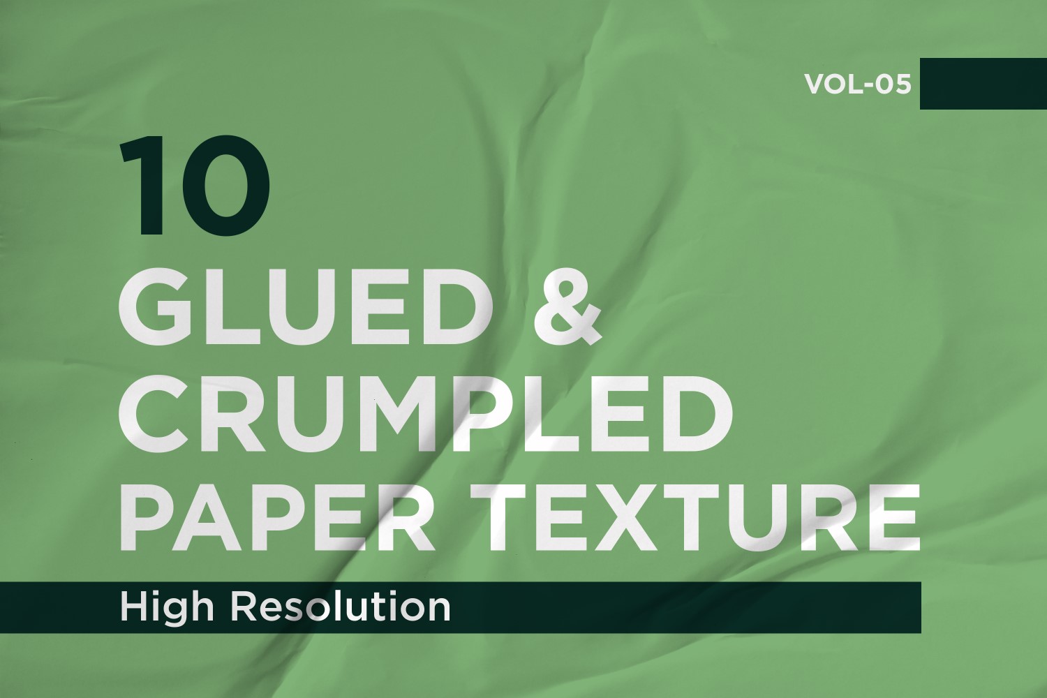 Glued, Wrinkled and Crumpled Paper Texture Vol 5