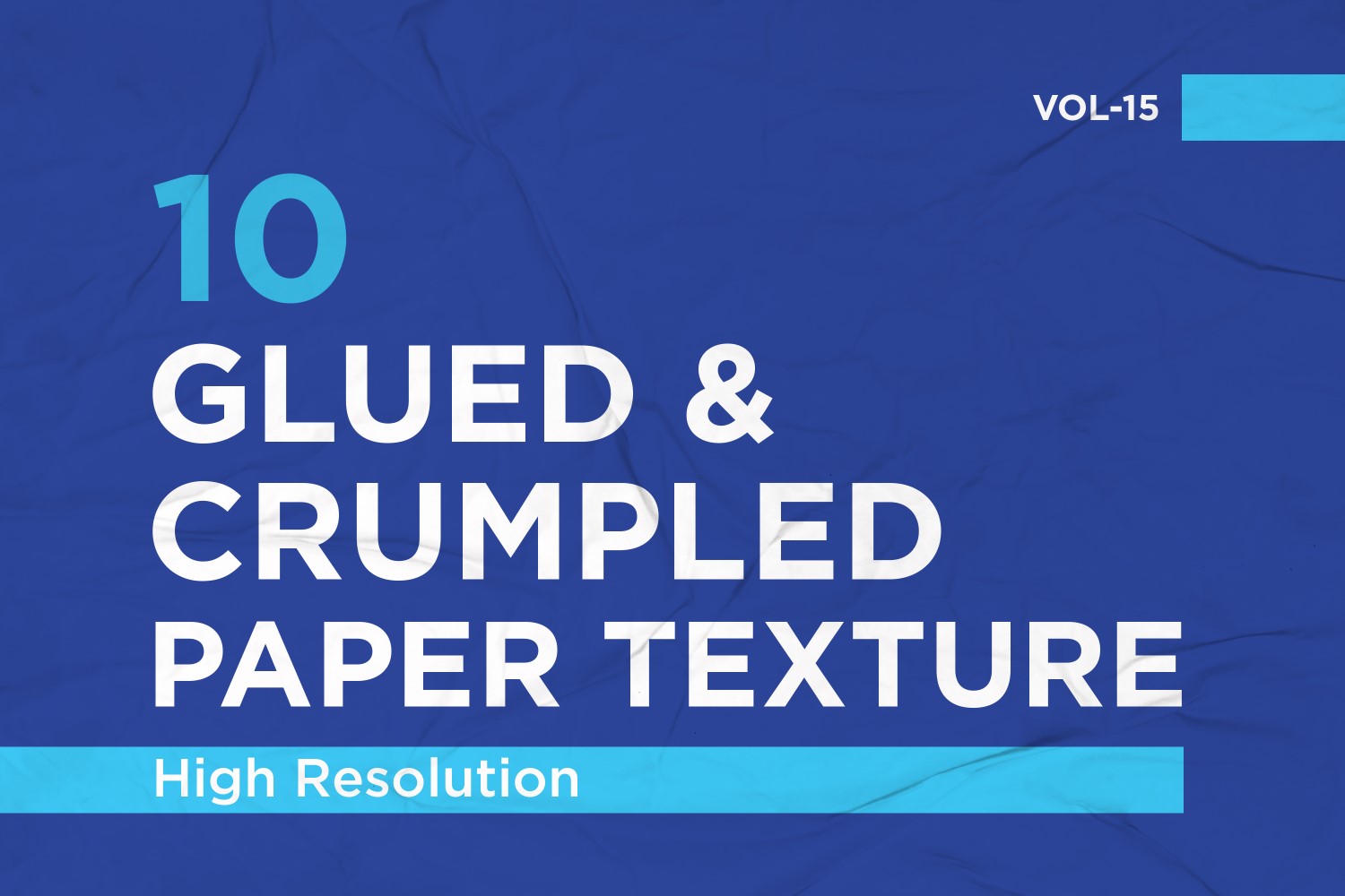 Glued, Wrinkled and Crumpled Paper Texture Vol 15