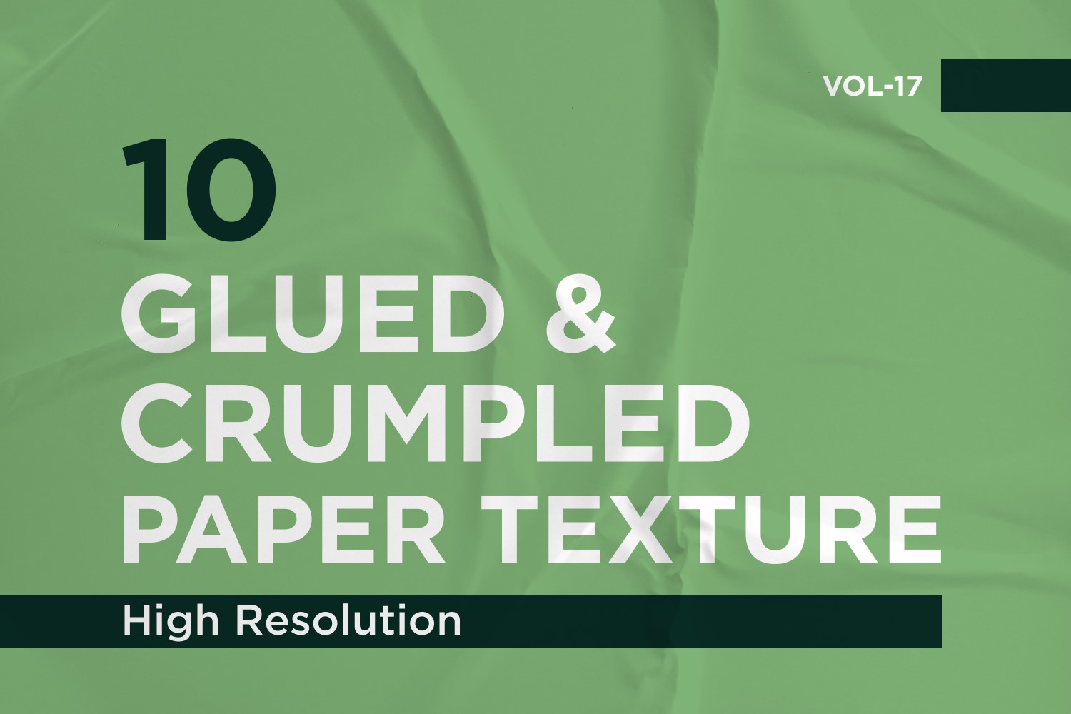 Glued, Wrinkled and Crumpled Paper Texture Vol 17