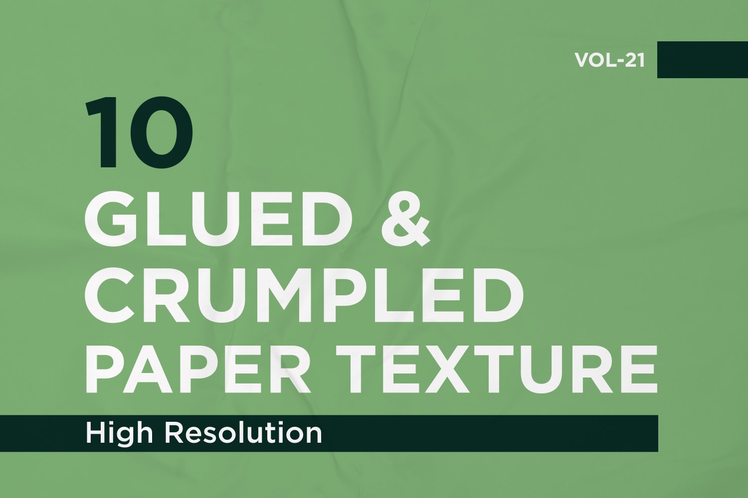 Glued, Wrinkled and Crumpled Paper Texture Vol 21