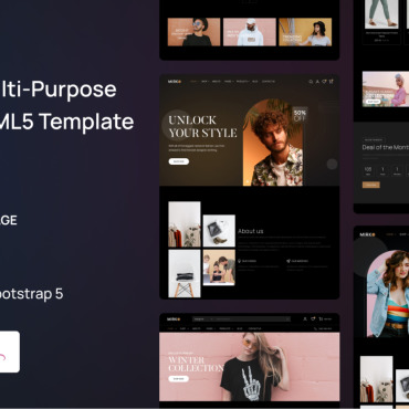 Minimal Clean Responsive Website Templates 204987