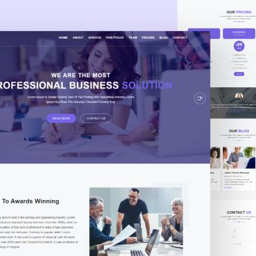 Audit Business Responsive Website Templates 204989