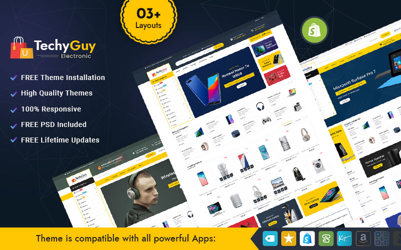 TechyGuy - Electronics and Computers Multipurpose Shopify Responsive Theme