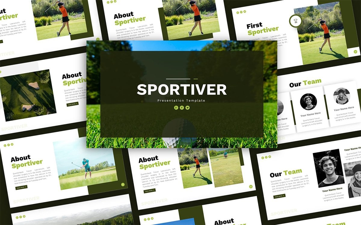 Sportiver - Sport Multipurpose PowerPoint Presentation Template