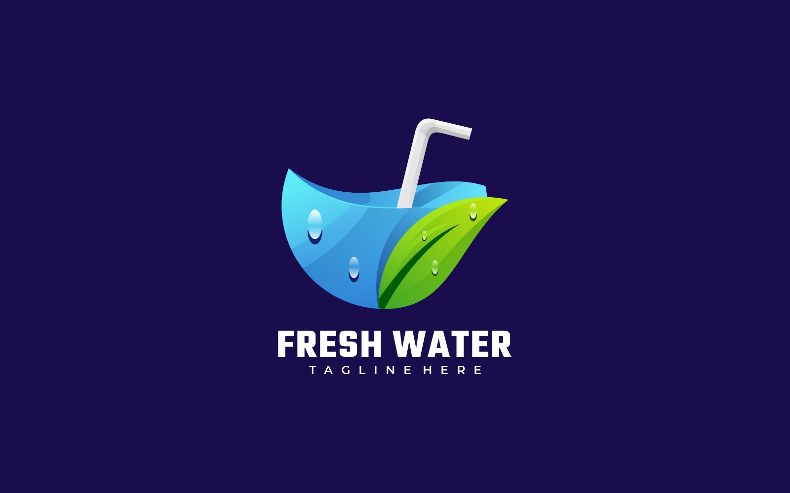 Fresh Water Gradient Logo