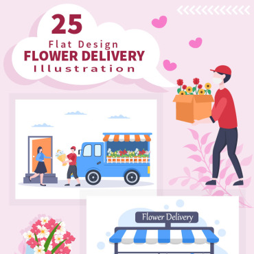 Delivery Online Illustrations Templates 205069