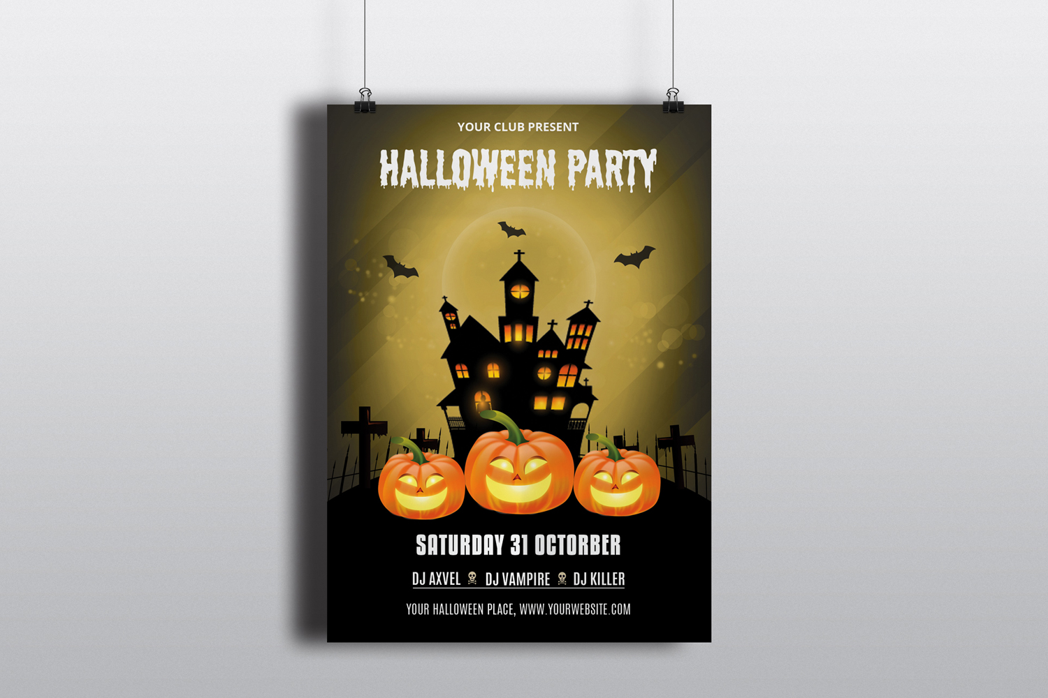 Halloween Party Invite Corporate Identity Template