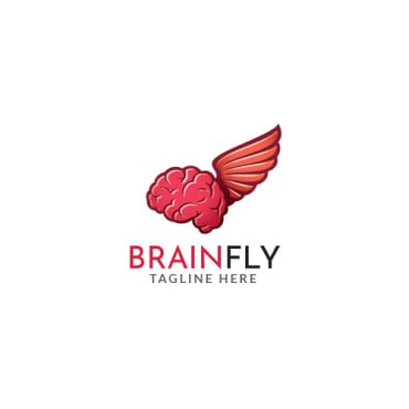 Brain Fly Logo Templates 205156