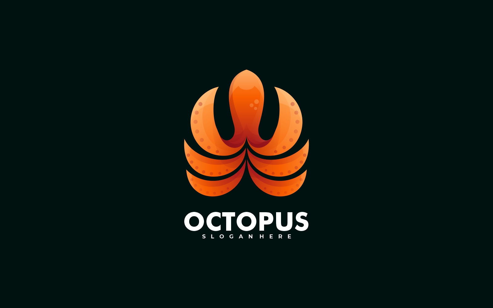 Octopus Gradient Logo Style