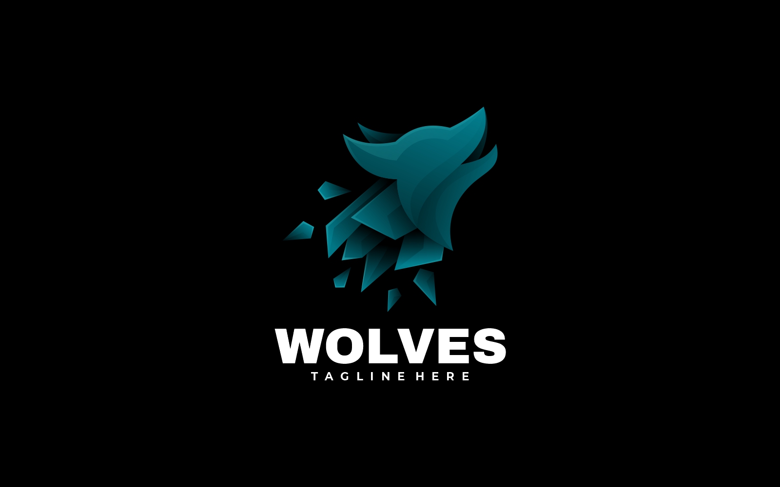 Wolf Gradient Logo Template's