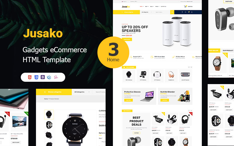 Jusako - Gadgets eCommerce HTML5 Template