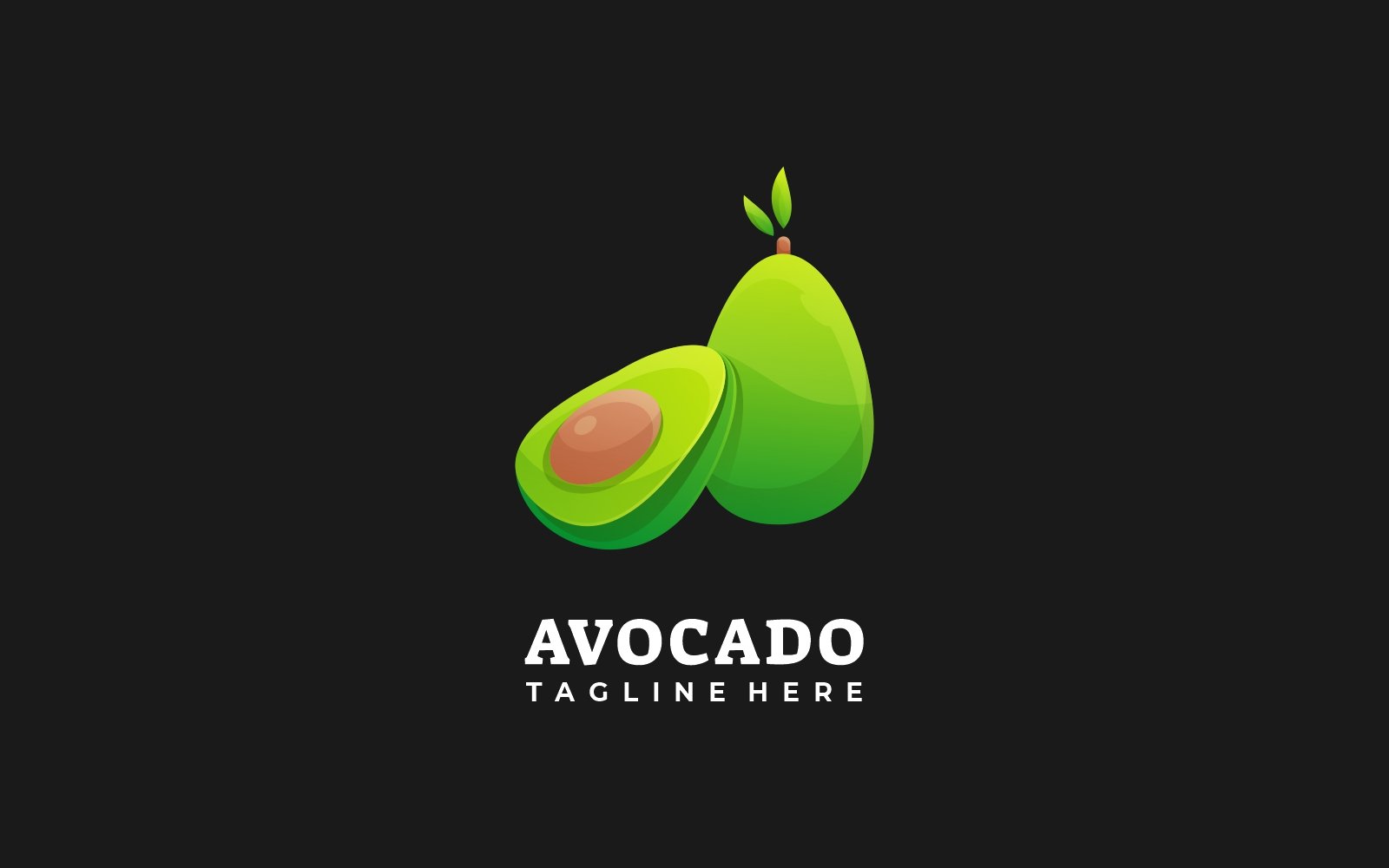 Avocado Gradient Color Logo
