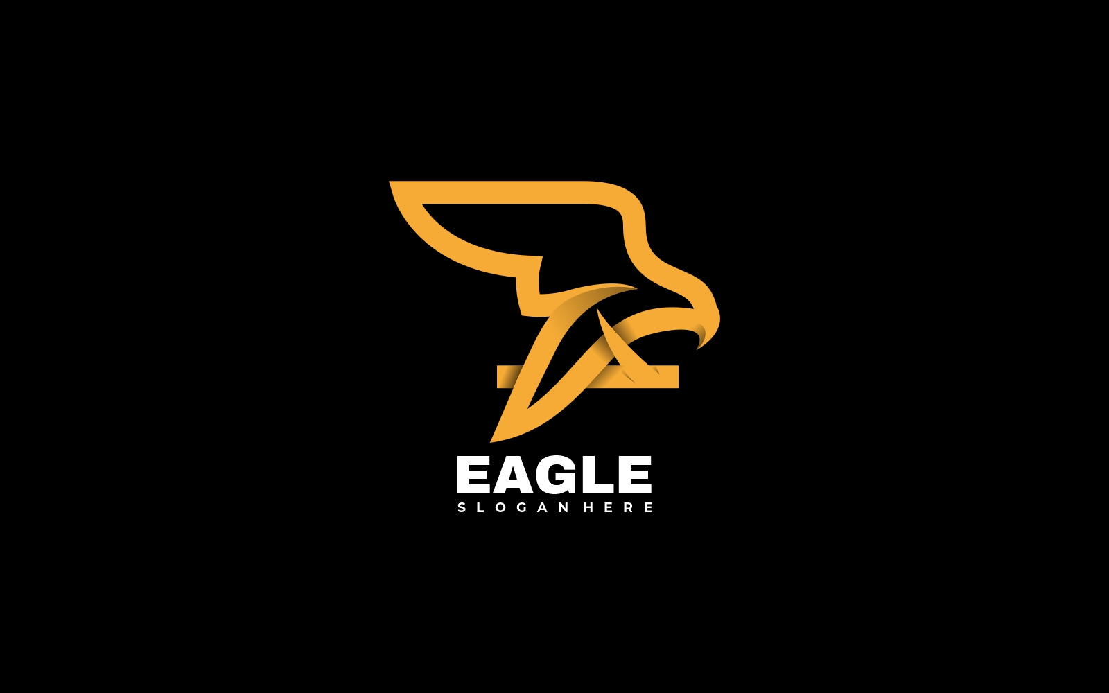 Eagle Line Art Logo Template