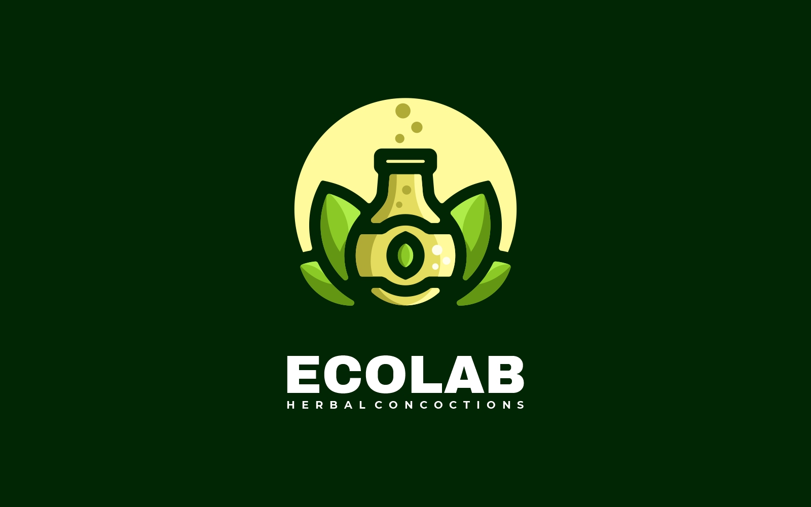 Eco Lab Simple Mascot Logo