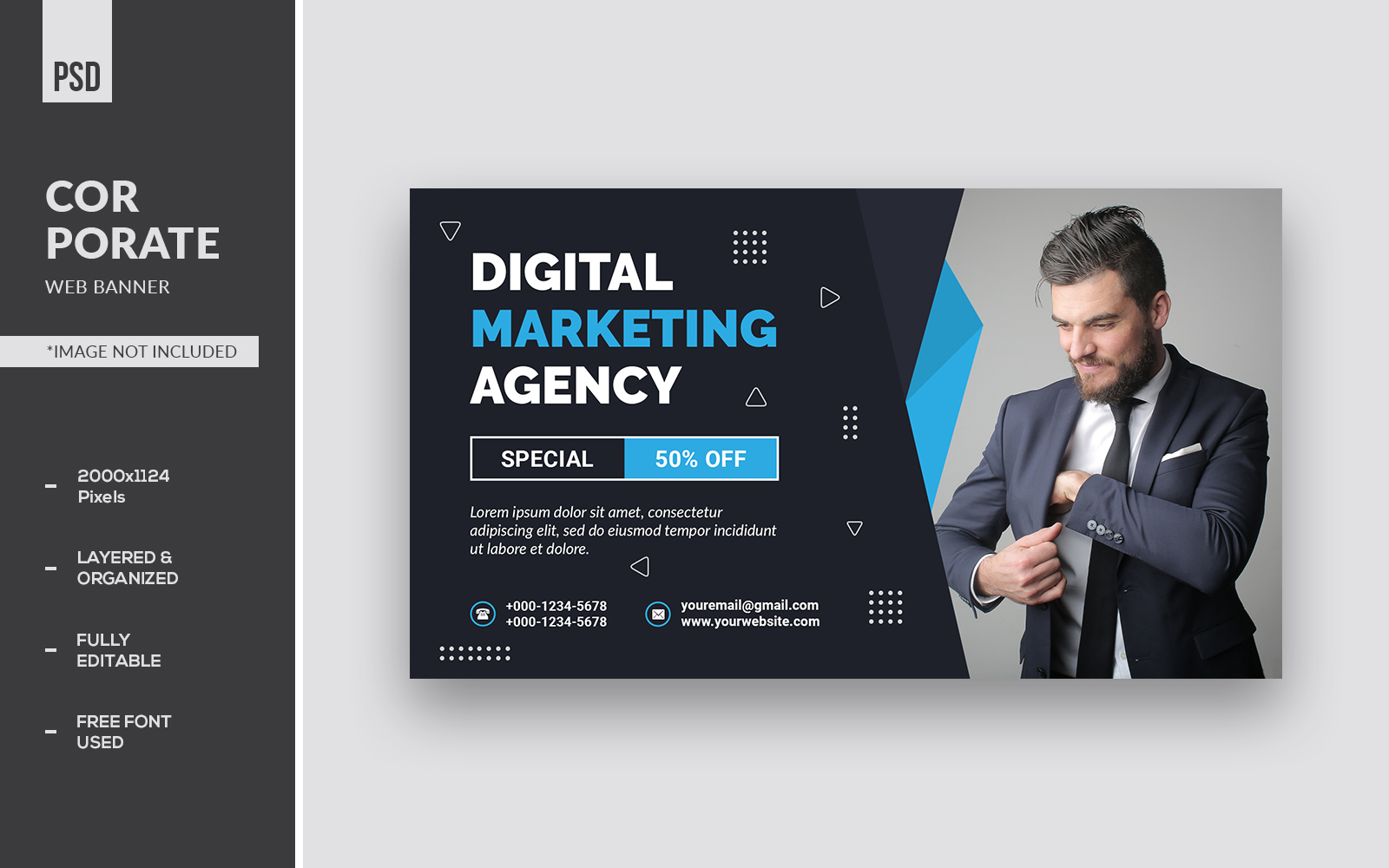 Digital Marketing Business Web Banner Templates