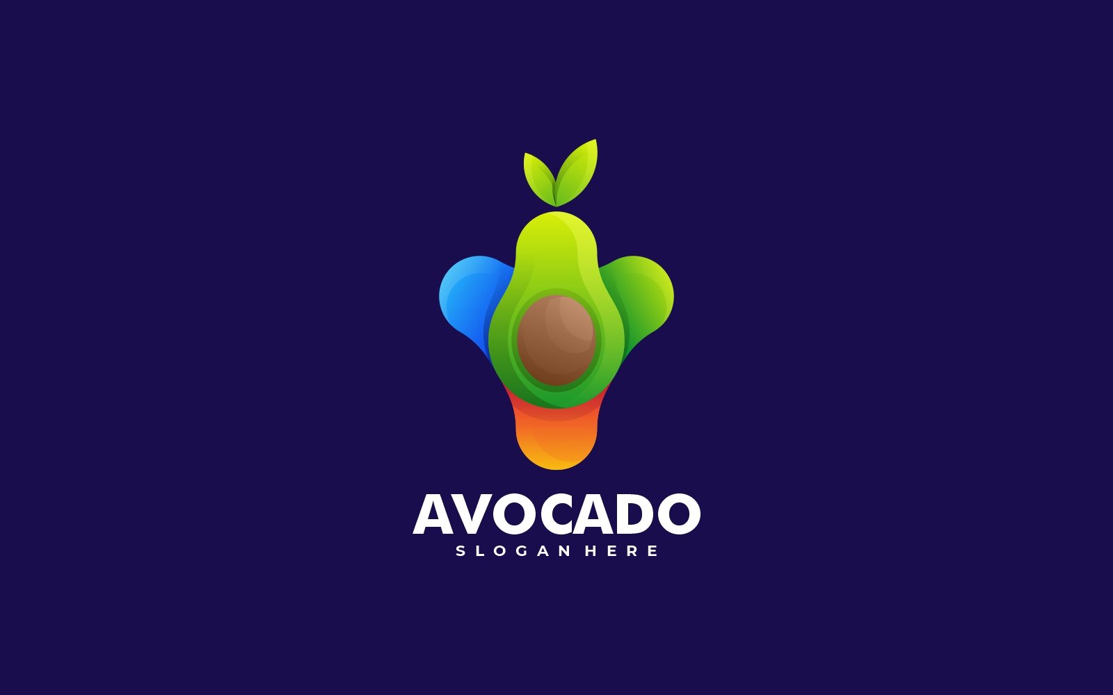 Avocado Gradient Colorful Logo